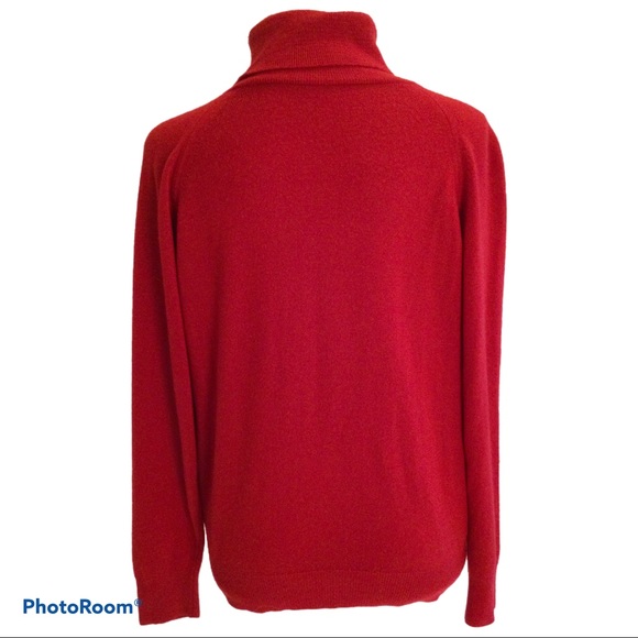 Red Turtleneck Sweater. - Picture 7 of 7